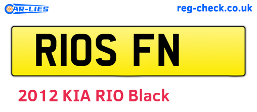 R10SFN are the vehicle registration plates.