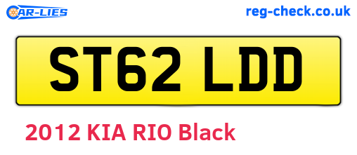 ST62LDD are the vehicle registration plates.