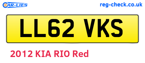LL62VKS are the vehicle registration plates.