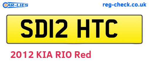 SD12HTC are the vehicle registration plates.
