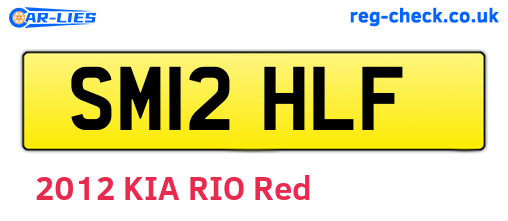 SM12HLF are the vehicle registration plates.