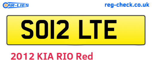 SO12LTE are the vehicle registration plates.