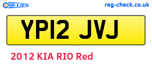 YP12JVJ are the vehicle registration plates.
