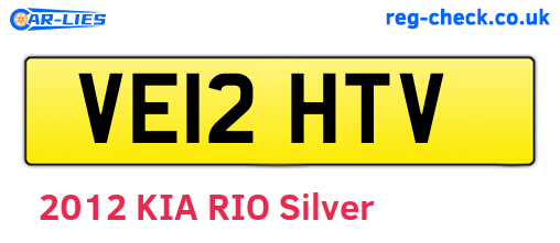 VE12HTV are the vehicle registration plates.
