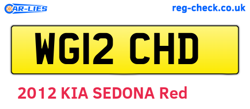 WG12CHD are the vehicle registration plates.
