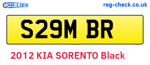 S29MBR are the vehicle registration plates.