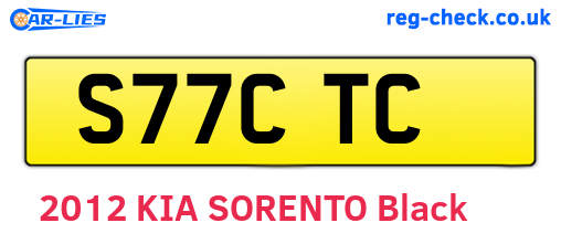 S77CTC are the vehicle registration plates.