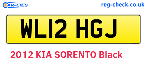 WL12HGJ are the vehicle registration plates.