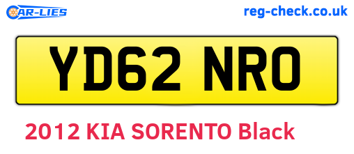 YD62NRO are the vehicle registration plates.