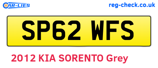 SP62WFS are the vehicle registration plates.