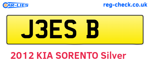 J3ESB are the vehicle registration plates.