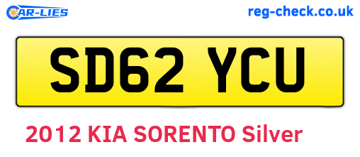 SD62YCU are the vehicle registration plates.