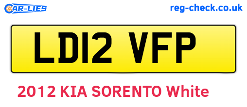 LD12VFP are the vehicle registration plates.