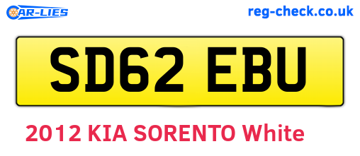SD62EBU are the vehicle registration plates.