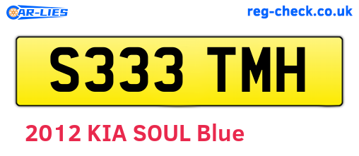 S333TMH are the vehicle registration plates.