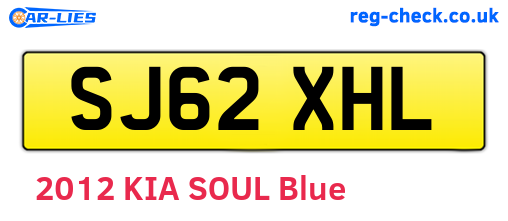 SJ62XHL are the vehicle registration plates.