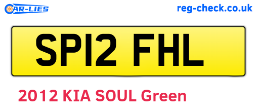 SP12FHL are the vehicle registration plates.