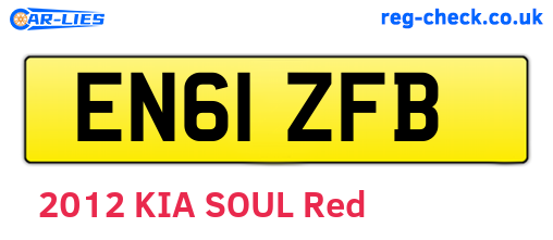 EN61ZFB are the vehicle registration plates.