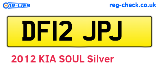 DF12JPJ are the vehicle registration plates.
