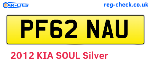 PF62NAU are the vehicle registration plates.