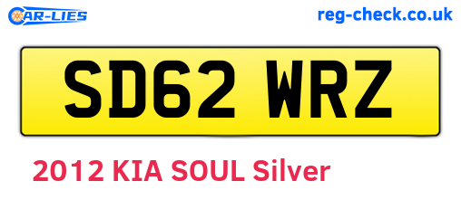 SD62WRZ are the vehicle registration plates.