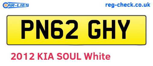 PN62GHY are the vehicle registration plates.