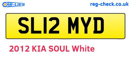 SL12MYD are the vehicle registration plates.