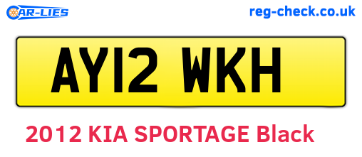 AY12WKH are the vehicle registration plates.