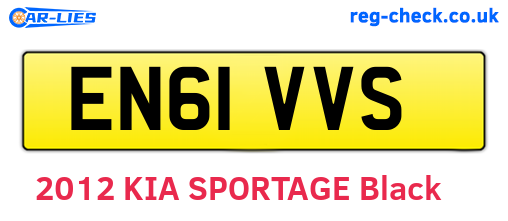EN61VVS are the vehicle registration plates.