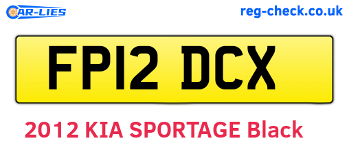 FP12DCX are the vehicle registration plates.