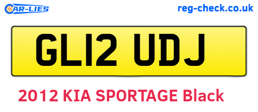 GL12UDJ are the vehicle registration plates.