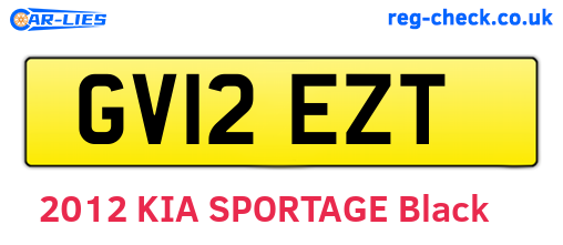 GV12EZT are the vehicle registration plates.