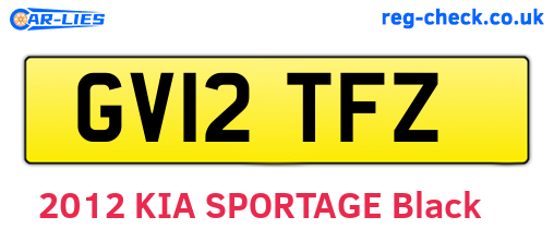 GV12TFZ are the vehicle registration plates.