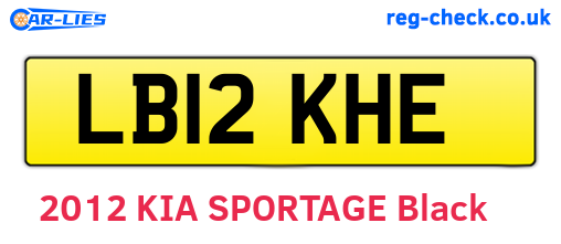 LB12KHE are the vehicle registration plates.