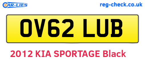 OV62LUB are the vehicle registration plates.