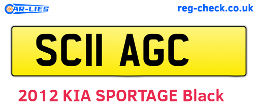 SC11AGC are the vehicle registration plates.