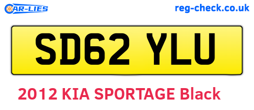 SD62YLU are the vehicle registration plates.