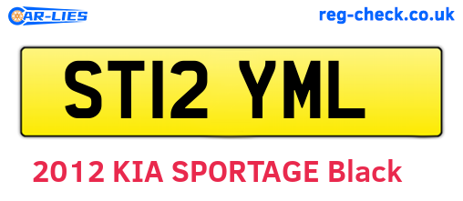 ST12YML are the vehicle registration plates.