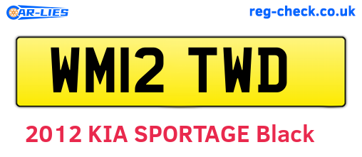 WM12TWD are the vehicle registration plates.