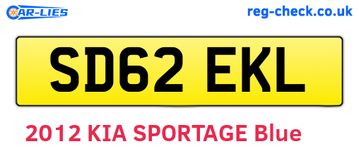 SD62EKL are the vehicle registration plates.