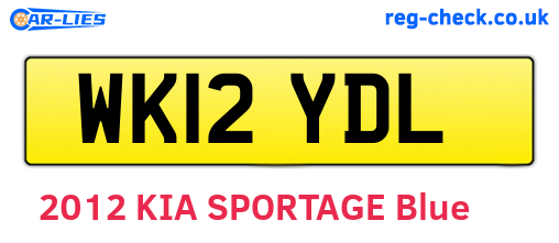 WK12YDL are the vehicle registration plates.