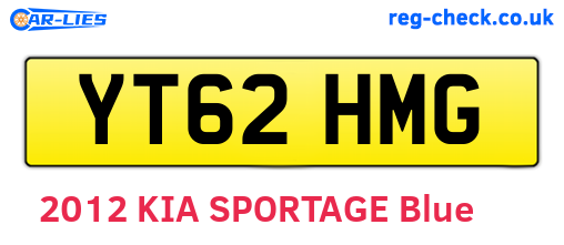 YT62HMG are the vehicle registration plates.