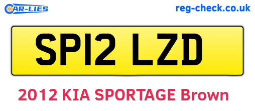 SP12LZD are the vehicle registration plates.