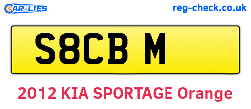 S8CBM are the vehicle registration plates.