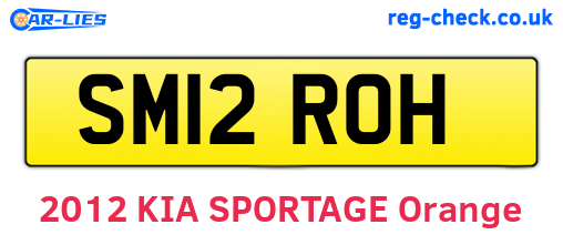 SM12ROH are the vehicle registration plates.