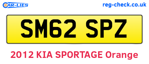 SM62SPZ are the vehicle registration plates.