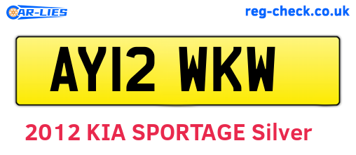 AY12WKW are the vehicle registration plates.