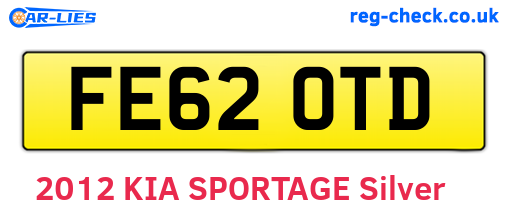 FE62OTD are the vehicle registration plates.