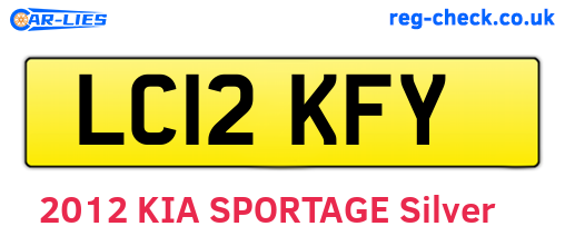 LC12KFY are the vehicle registration plates.