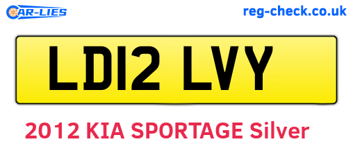 LD12LVY are the vehicle registration plates.
